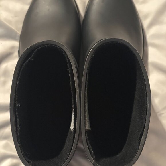 Chooka Midtown Strappy Black Rain Boots Ankle Boots - Picture 4 of 8